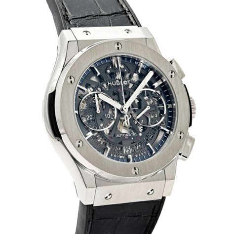 hublot aero chronograph titanium|Hublot chronograph price.